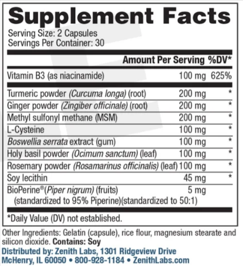 Joint N-11 Supplement Facts
