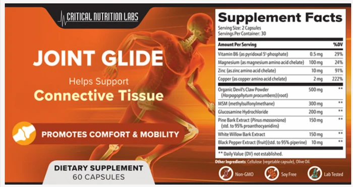 Joint Glide Supplement Facts